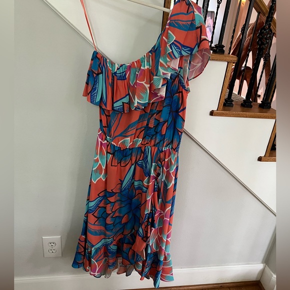 Parker Floral One-Shoulder Dress - perfect for the races. - Picture 2 of 6